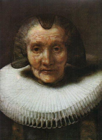 LAMINA V25878: Margaretha de Geer detalle por Rembrandt
