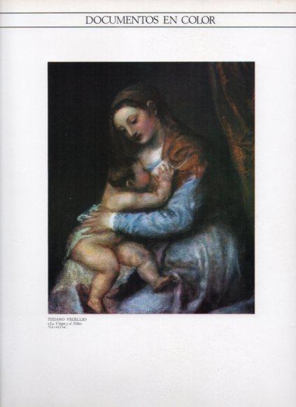 LAMINA V25871: La Virgen y el Niño por Tiziano