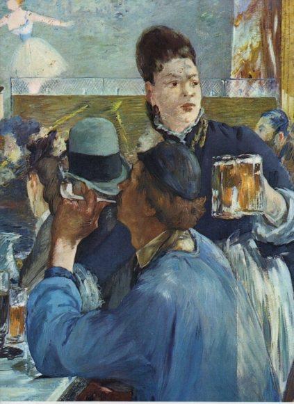 LAMINA V25882: La camarera por Manet