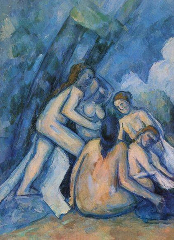 LAMINA V25883: Las bañistas detalle por Cezanne