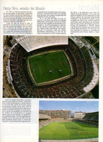 LAMINA V25853: Vista aerea Camp Nou estadio Sarria, Barcelona
