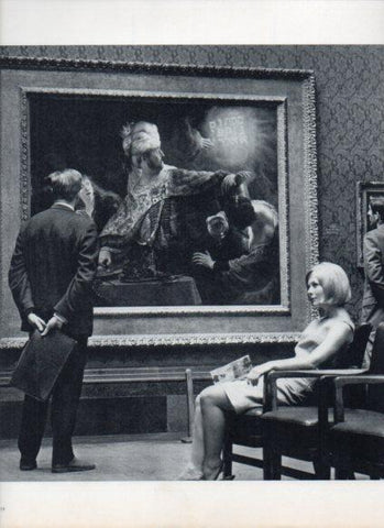 LAMINA V25864: El festin de Baltasar por Rembrandt, sala donde se expone
