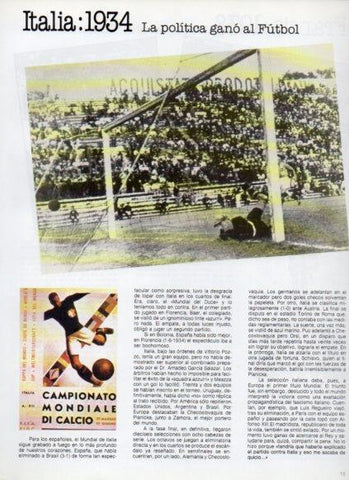 LAMINA V25810: Copa del Mundo de Futbol. Italia 1934