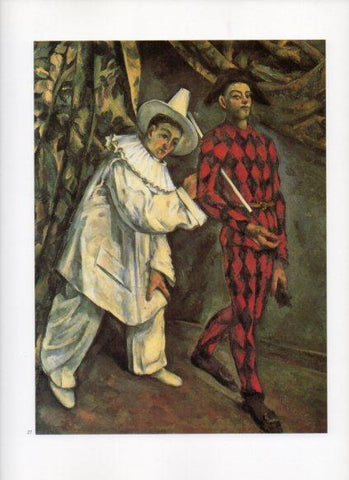 LAMINA V25763: Cezanne. Pierrot y Arlequi