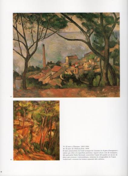 LAMINA V25768: Cezanne. El mar a l'Estaque i El parc de Chateau-Noir