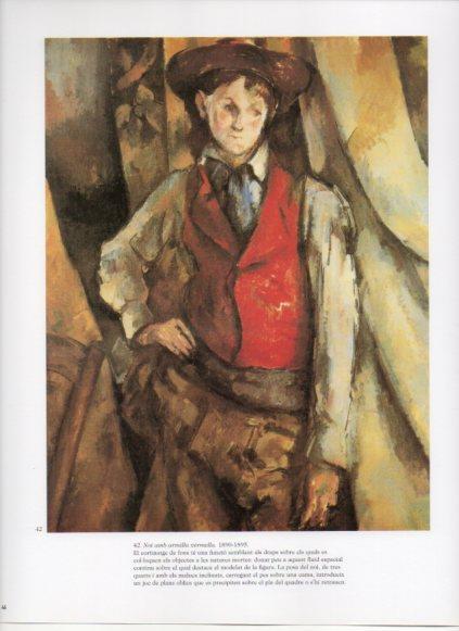 LAMINA V25769: Cezanne. Noi amb armilla vermella