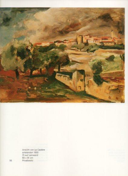 LAMINA V25793: Leo Khan. Ansicht von La Cadiere entstanden 1930