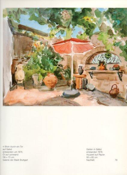 LAMINA V25805: Leo Khan. Garten in Safed entstanden 1978