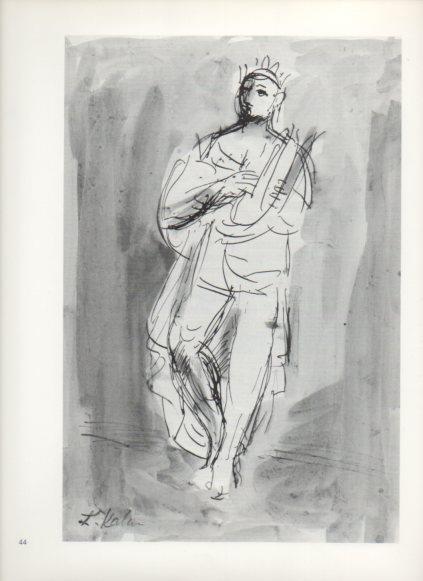 LAMINA V25789: Leo Khan. Konig David mit der Harfe entstanden 1950