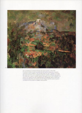 LAMINA V25777: Cezanne. La muntanya de Sainte-Victoire des de Les Lauves