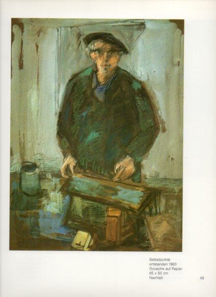 LAMINA V25790: Leo Khan. Selbstportrat entstanden 1963