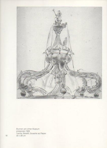 LAMINA V25784: Leo Khan. Brunnen am Ulmer Museum entstanden