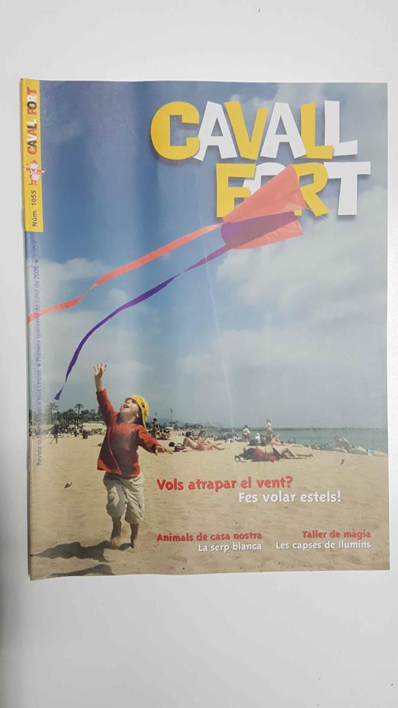 Revista: Cavall Fort num 1055,  primera quinzena juliol 2006 - Taller de magia (les capses de llumins), Ot el bruixot, Animals de casa nostra (la serp blanca)