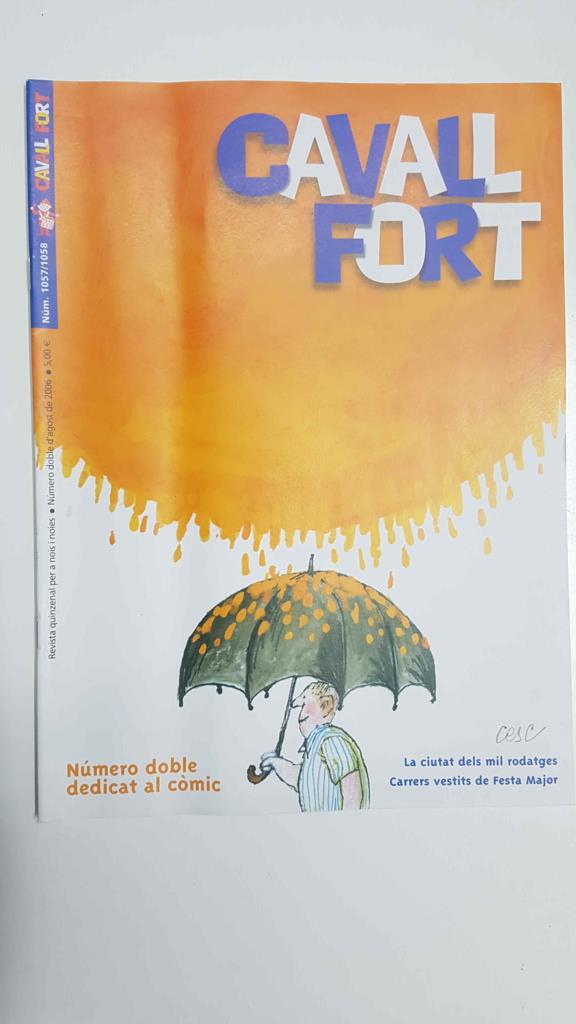 Revista: Cavall Fort num 1057/58,  agost 2006 - Numero doble dedicado al comic, Ot el bruixot, Jep i Fidel