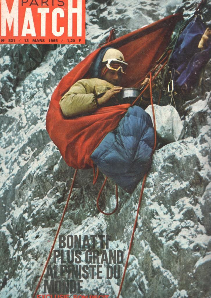Revista Paris Match num. 831: Bonatti plus grand alpiniste du monde - Exclusif: Son recit ses photos ses secrets