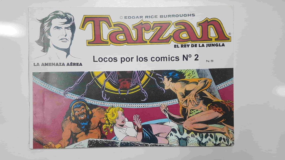Facsimil: Tarzan el rey de la jungla, tiras dominicales num 9. Locos por los Comics num 2 - La amenaza aerea