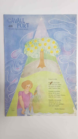Revista: Cavall Fort num 416, novembre 1979 - Poema per Maria Manent en la portada