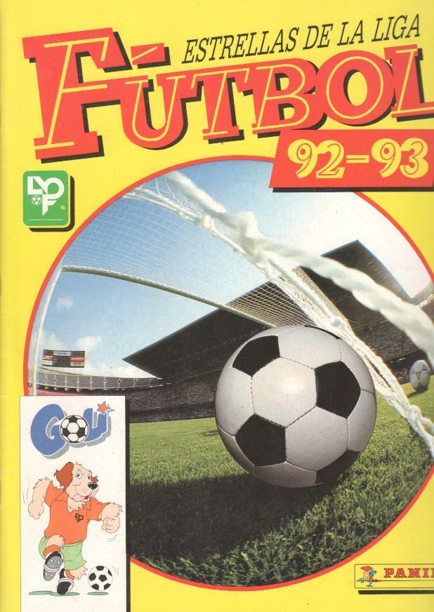 Album cromos: Estrellas de la liga Futbol 92-93 (CROMOS PEGADOS CASI COMPLETO)