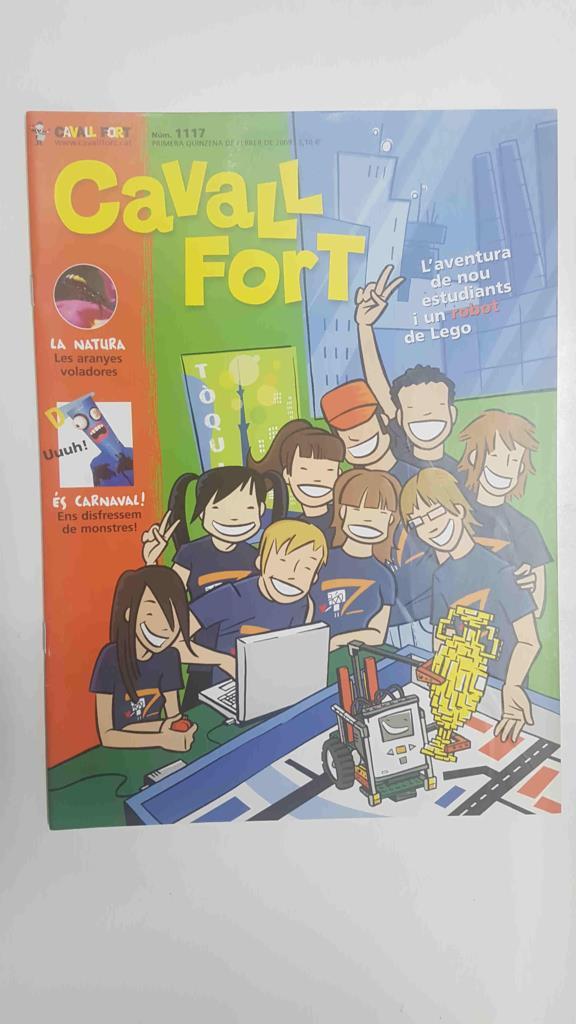 Revista: Cavall Fort num 1117, 1a quinzena de febrer de 2009 - Aranyes voladores, tallers de disfresses (monstres de carnaval)