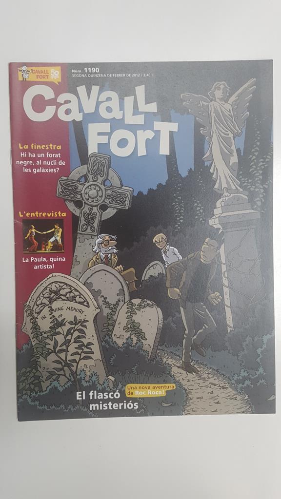 Revista: Cavall Fort num 1190, febrer de 2012 - El flascó misteriós (una aventura de Roc Roca)