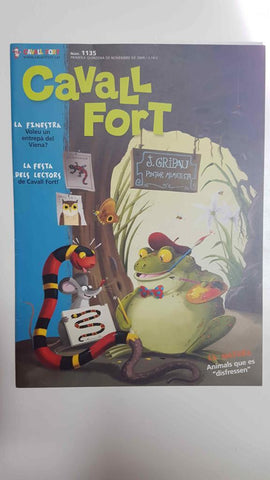 Cavall Fort numero 1135, 1a quinzena de novembre de 2009 - La natura (animals que es disfressen)
