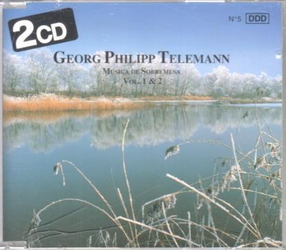 Doble CD Musica: Pilz nº5: Georg Philipp Telemann - Musica de sobremesa Vol. 1&2