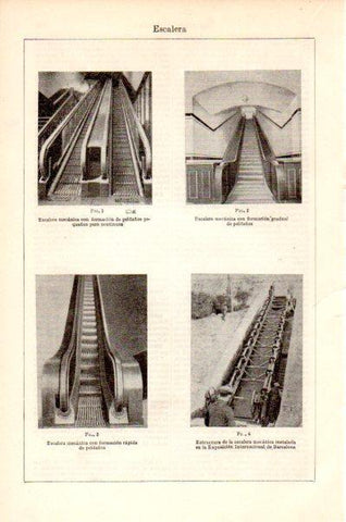 LAMINA V27540: Escaleras mecanicas