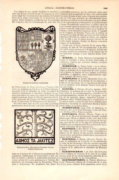 LAMINA V27544: Escudo y distintivo de Eusko Ikaskuntza