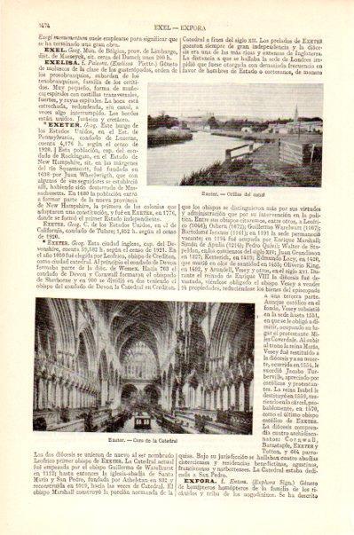 LAMINA V27546: Canal y Coro de la Catedral de Exeter