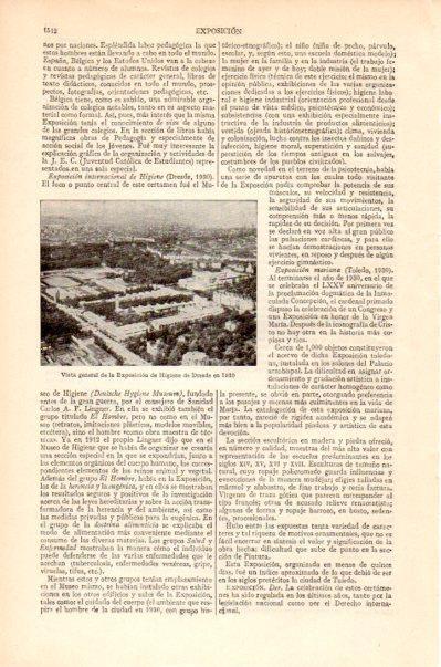 LAMINA V27551: Vista de la Exposicion de Higiene en Dresde 1930
