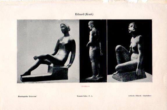 LAMINA V27490: Esculturas por Kurt Edzard