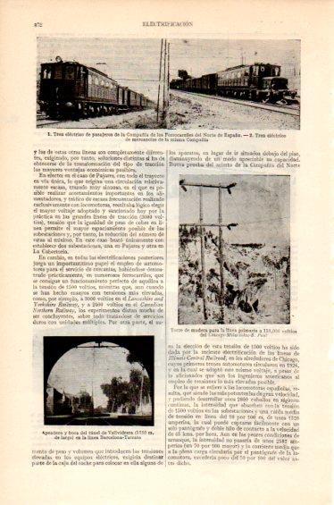 LAMINA V27478: Trenes de pasajeros y mercancias de la Compañía de los Ferrocarriles del Norte de España