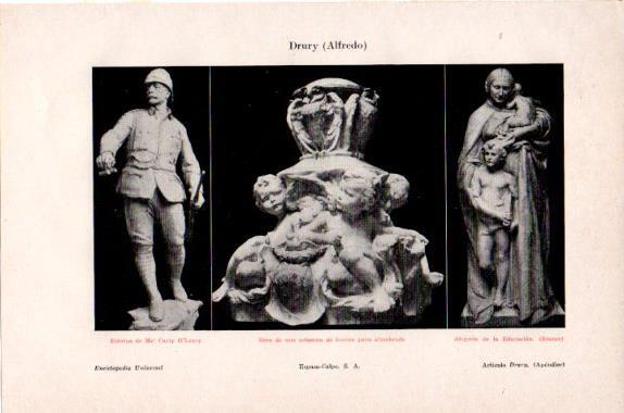 LAMINA V27493: Estatuas por A. Drury