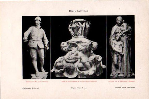 LAMINA V27493: Estatuas por A. Drury