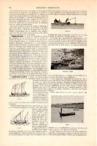 LAMINA V27516: Embarcaciones de pesca