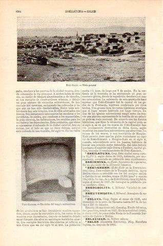 LAMINA V27507: Vista general de Eski-Shehr, Turquia