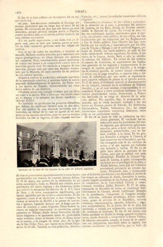 LAMINA V27643: Incendio de la casa de los jesuitas, calle de Alberto Aguilera