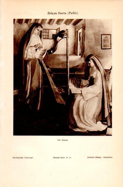 LAMINA V27627: Las monjas por P. Zelaya Sierrra