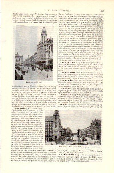 LAMINA V27626: El Coso y Paseo de la Independencia en Zaragoza