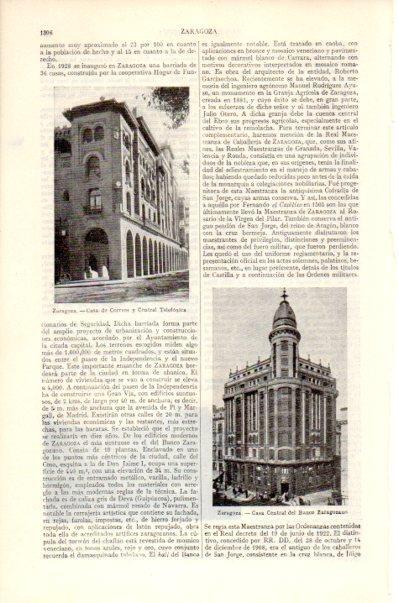 LAMINA V27625: Central del Banco Zaragozano en Zaragoza