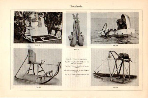 LAMINA V27671: Escafandro trineo