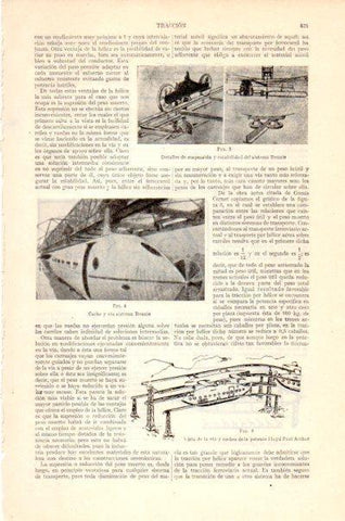 LAMINA V27580: Coche y via sistema Bennie