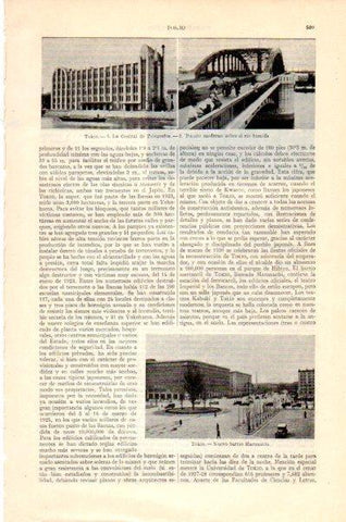 LAMINA V27576: Central de telefonos y barrio Marunuchi en Tokio