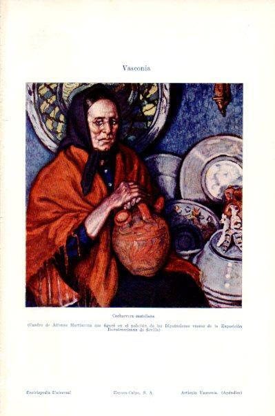 LAMINA V27613: Cacharrera castellana por Alfonso Martiarena