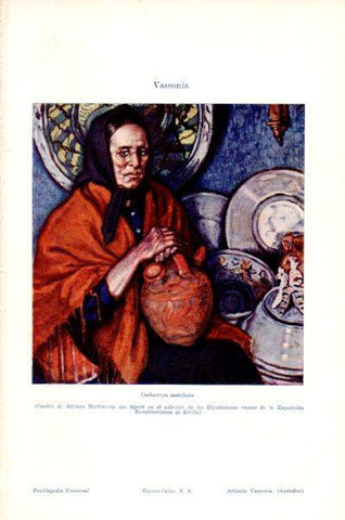 LAMINA V27613: Cacharrera castellana por Alfonso Martiarena