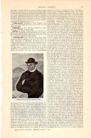 LAMINA V27601: Miguel de Unamuno por Vazquez Diaz