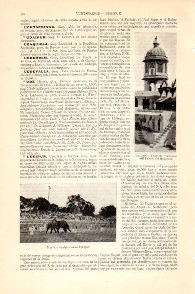 LAMINA V27600: Torre del Palacio del Maharana en Udeipur