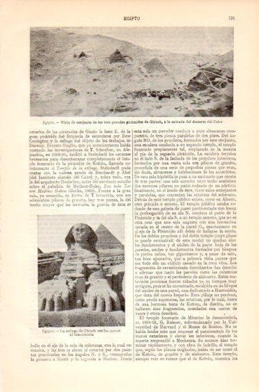 LAMINA V27466: Las tres piramides de Ghizeh, Egipto