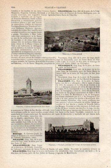 LAMINA V27314: Iglesia y vista de Vilatorta