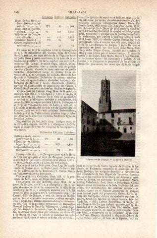 LAMINA V27356: La torre y la plaza de Villamayor de Gallego